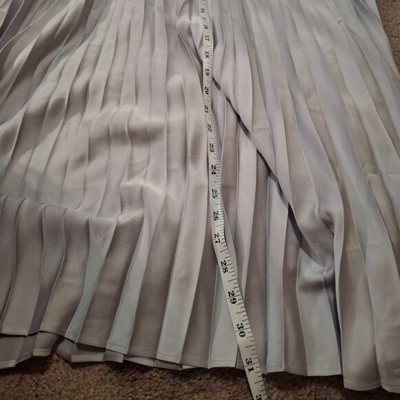 J. Crew Gwyneth Silver pleated slip skirt - Picture 4 of 4